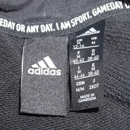Womens UK Size M adidas Black Pullover Hoodie
