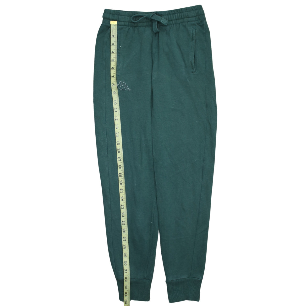 Mens UK Size S Kappa Regular Fit Jogger Green Trousers