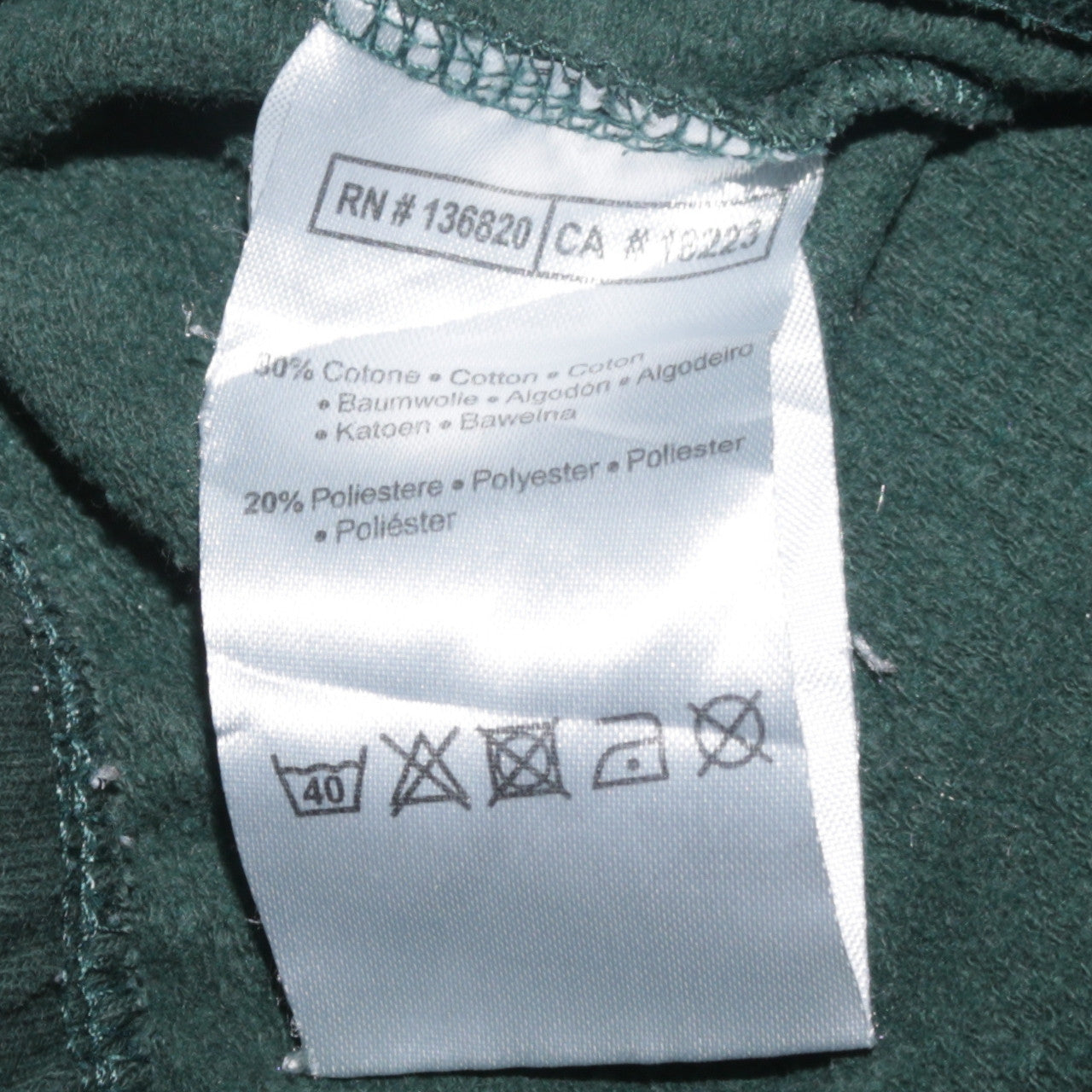 Mens UK Size S Kappa Regular Fit Jogger Green Trousers