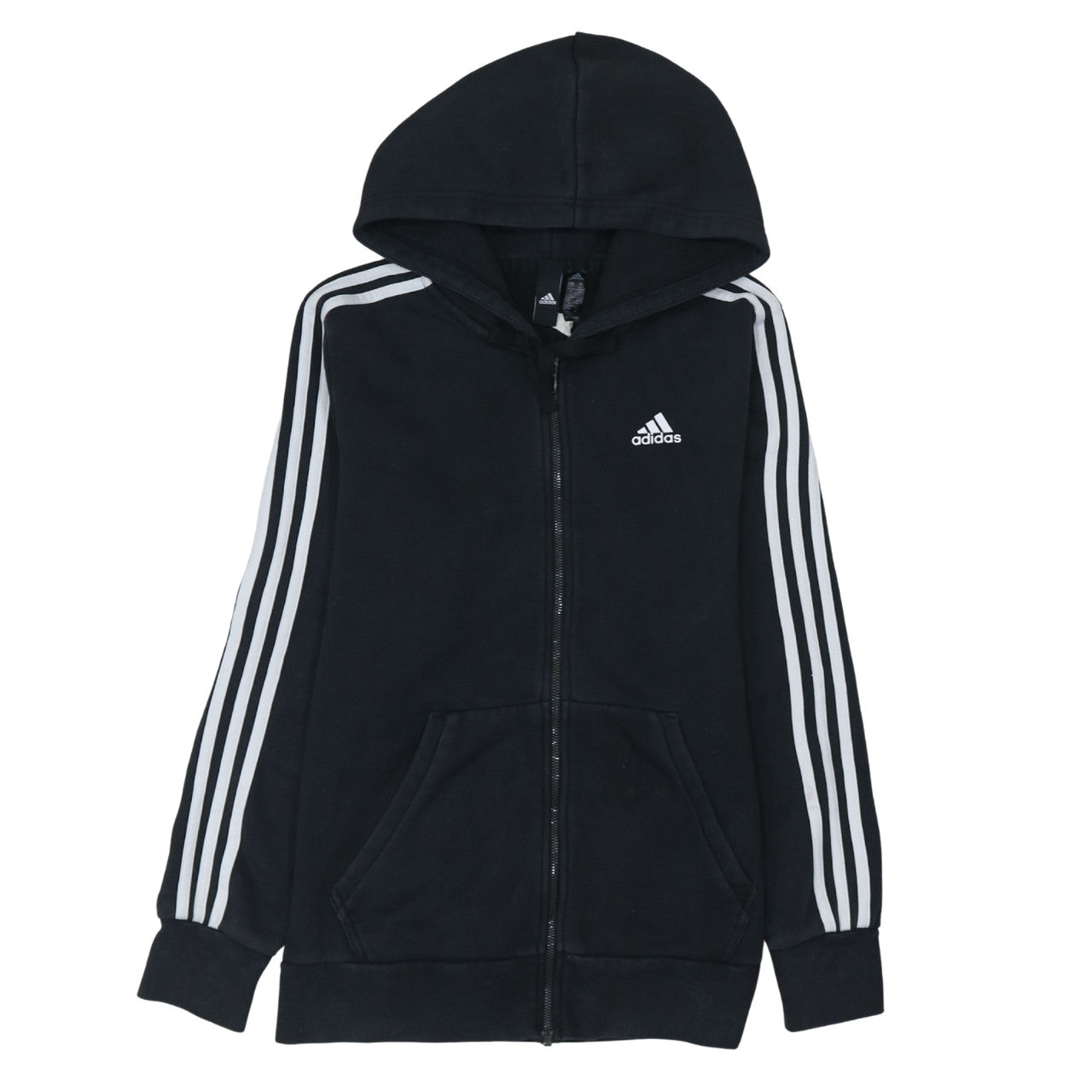 Mens UK Size S adidas Black Full Zip Hoodie