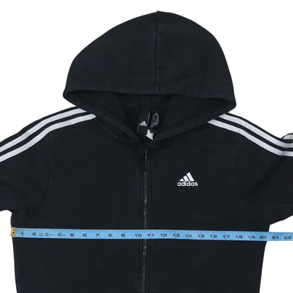 Mens UK Size S adidas Black Full Zip Hoodie