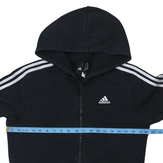 Mens UK Size S adidas Black Full Zip Hoodie