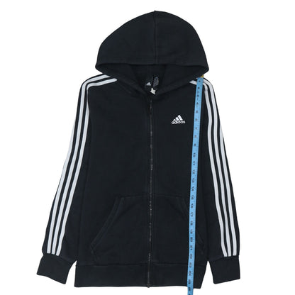 Mens UK Size S adidas Black Full Zip Hoodie