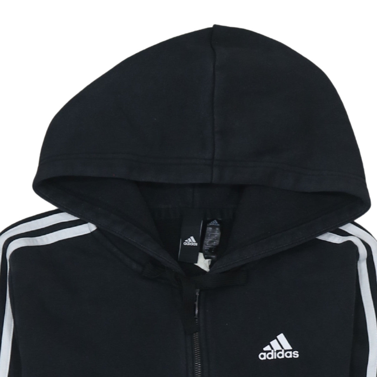 Mens UK Size S adidas Black Full Zip Hoodie