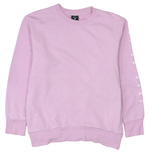 Womens UK Size M Nike Pink Pullover Sweatshirt
