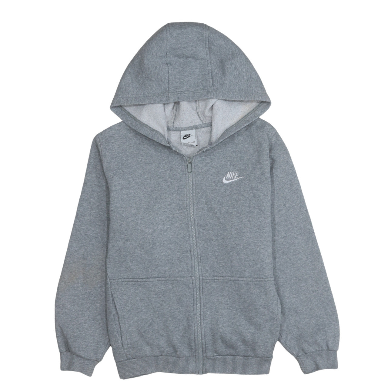 Boys UK Size XL Nike Grey Full Zip Hoodie