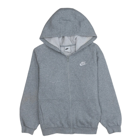 Boys UK Size XL Nike Grey Full Zip Hoodie
