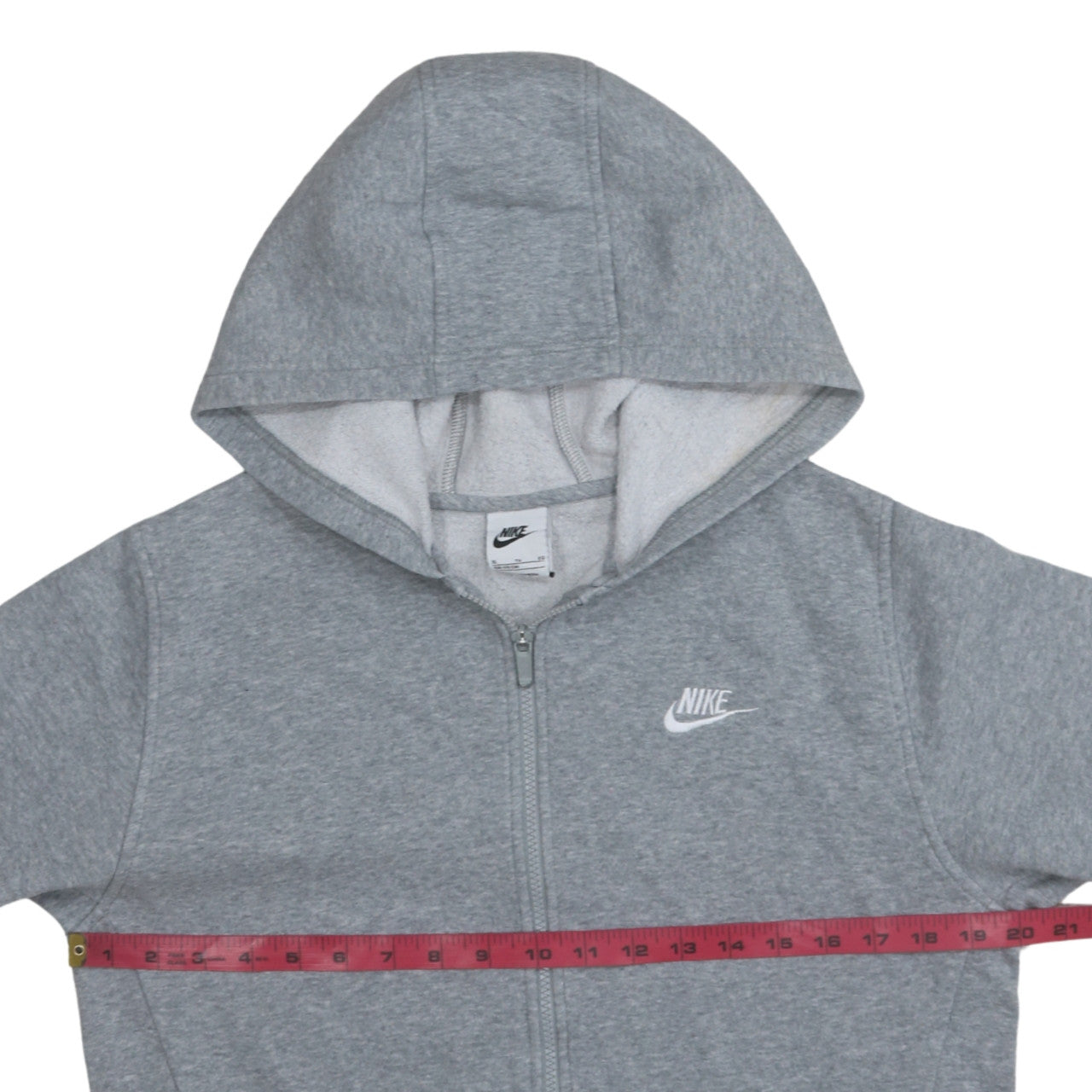 Boys UK Size XL Nike Grey Full Zip Hoodie