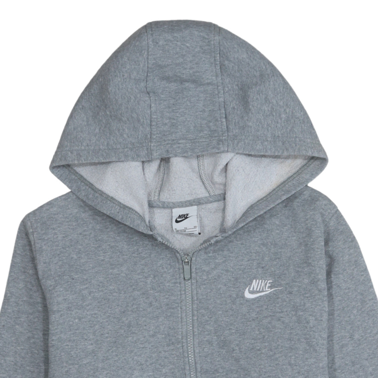 Boys UK Size XL Nike Grey Full Zip Hoodie