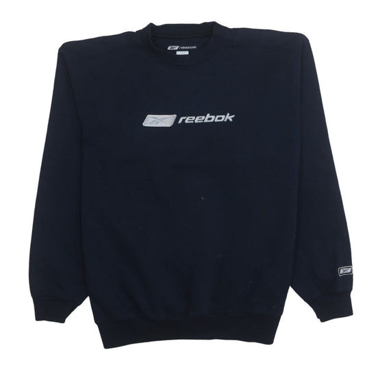 Mens UK Size S Reebok Blue Pullover Sweatshirt