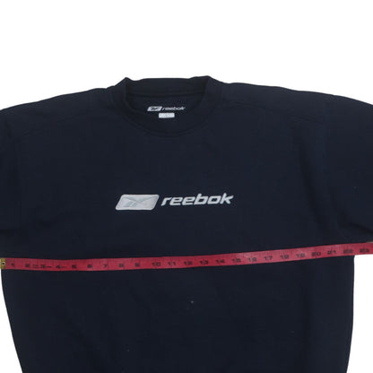 Mens UK Size S Reebok Blue Pullover Sweatshirt