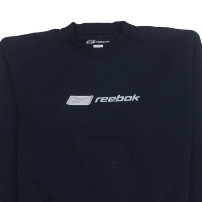 Mens UK Size S Reebok Blue Pullover Sweatshirt