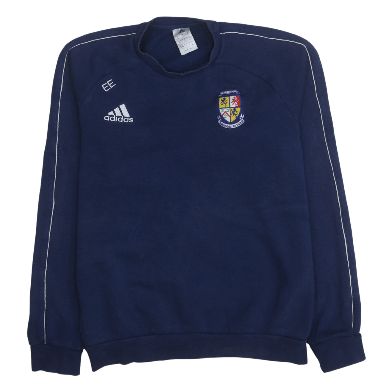 Mens UK Size S adidas Blue Pullover Sweatshirt