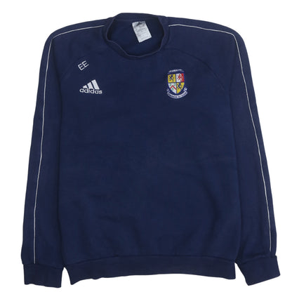 Mens UK Size S adidas Blue Pullover Sweatshirt