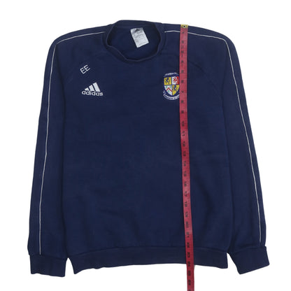 Mens UK Size S adidas Blue Pullover Sweatshirt