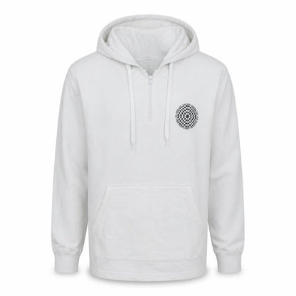 Mens UK Size M VANS White 1/2 Zip Hoodie