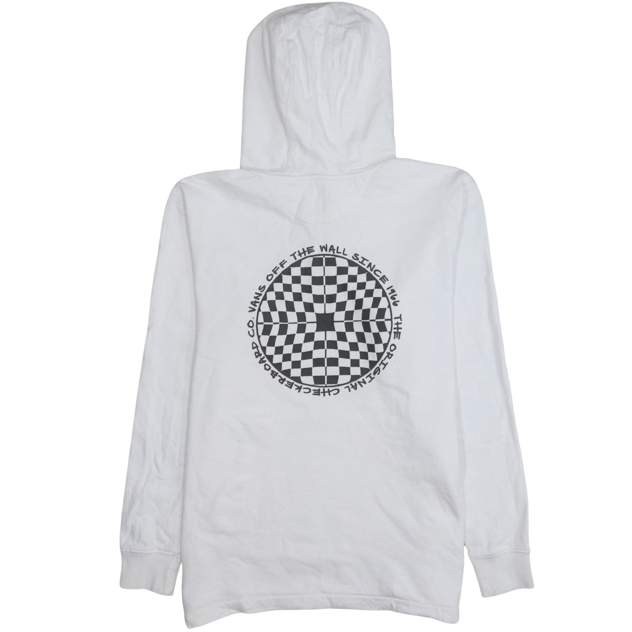 Mens UK Size M VANS White 1/2 Zip Hoodie