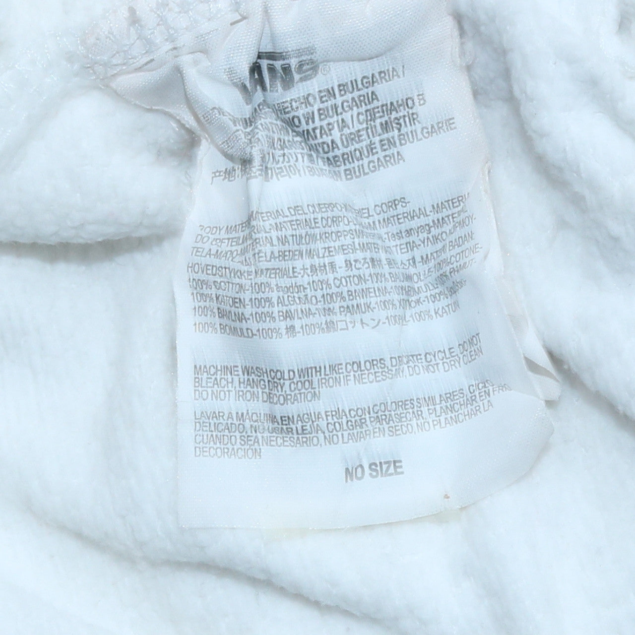 Mens UK Size M VANS White 1/2 Zip Hoodie
