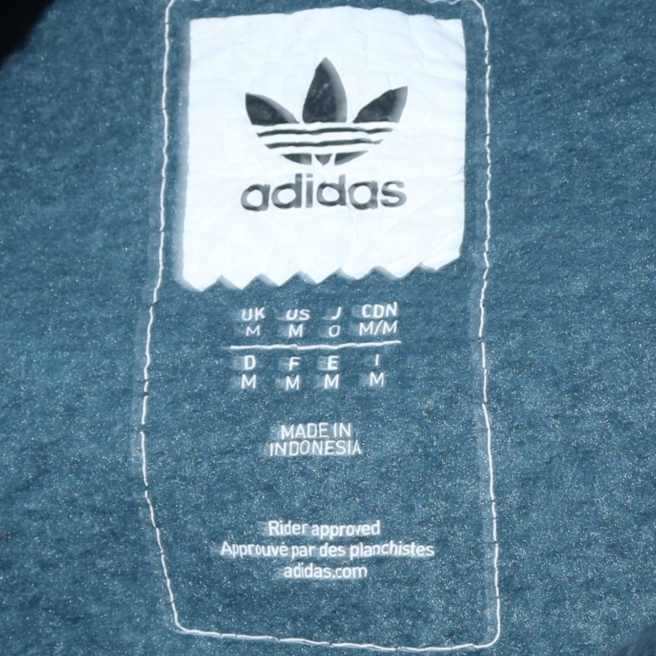Mens UK Size M adidas Blue Pullover Hoodie