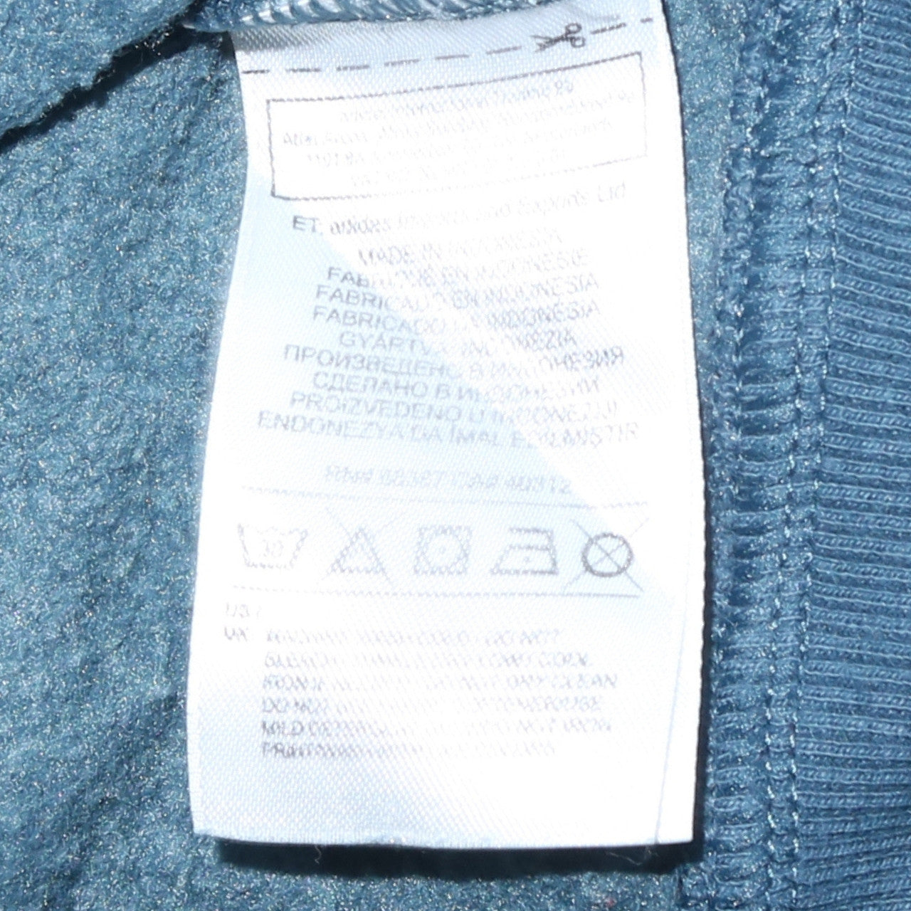Mens UK Size M adidas Blue Pullover Hoodie