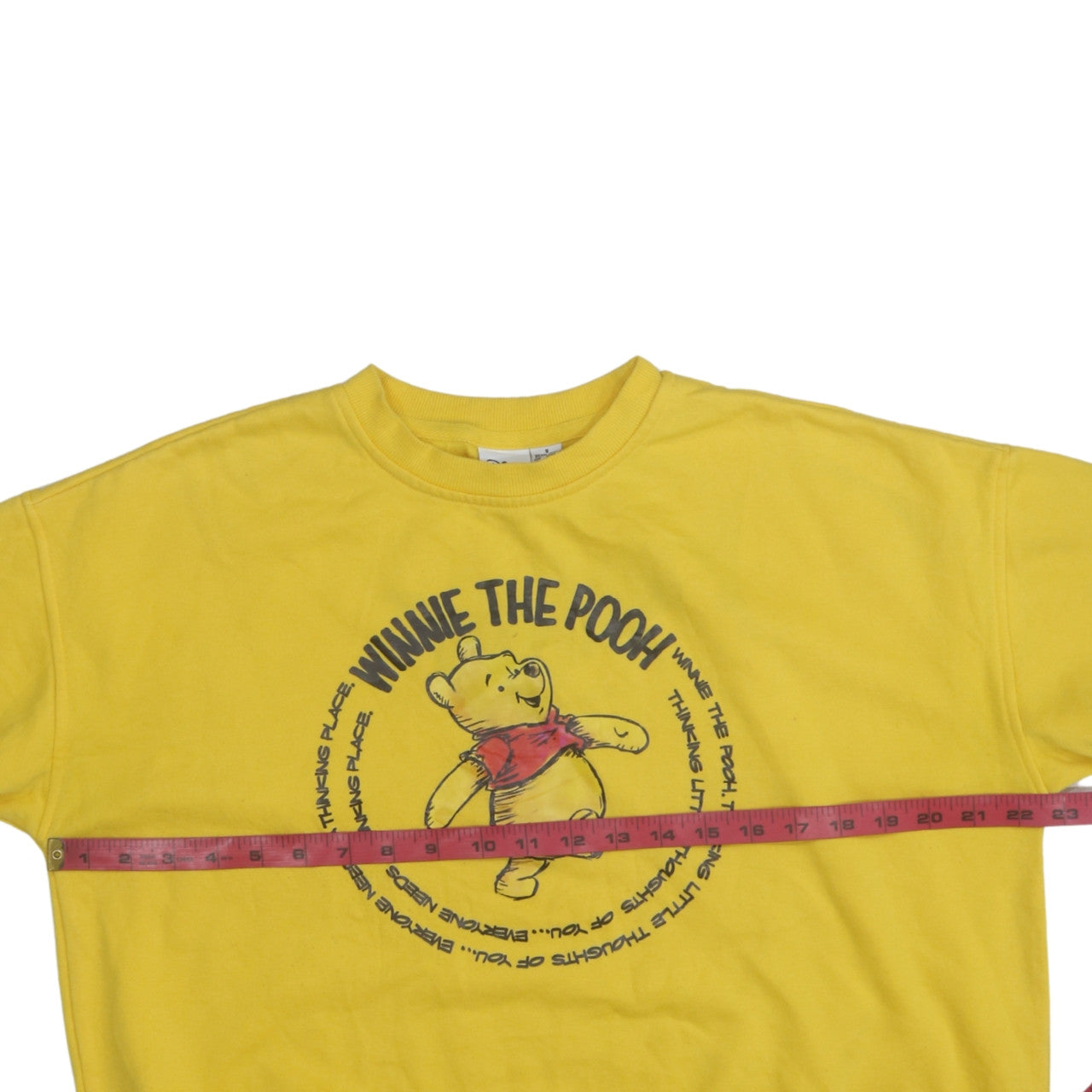 Womens UK Size 10/12 Disney Yellow Pullover Sweatshirt
