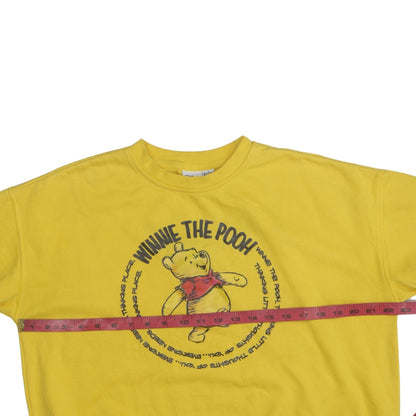 Womens UK Size 10/12 Disney Yellow Pullover Sweatshirt