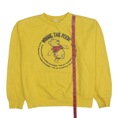 Womens UK Size 10/12 Disney Yellow Pullover Sweatshirt