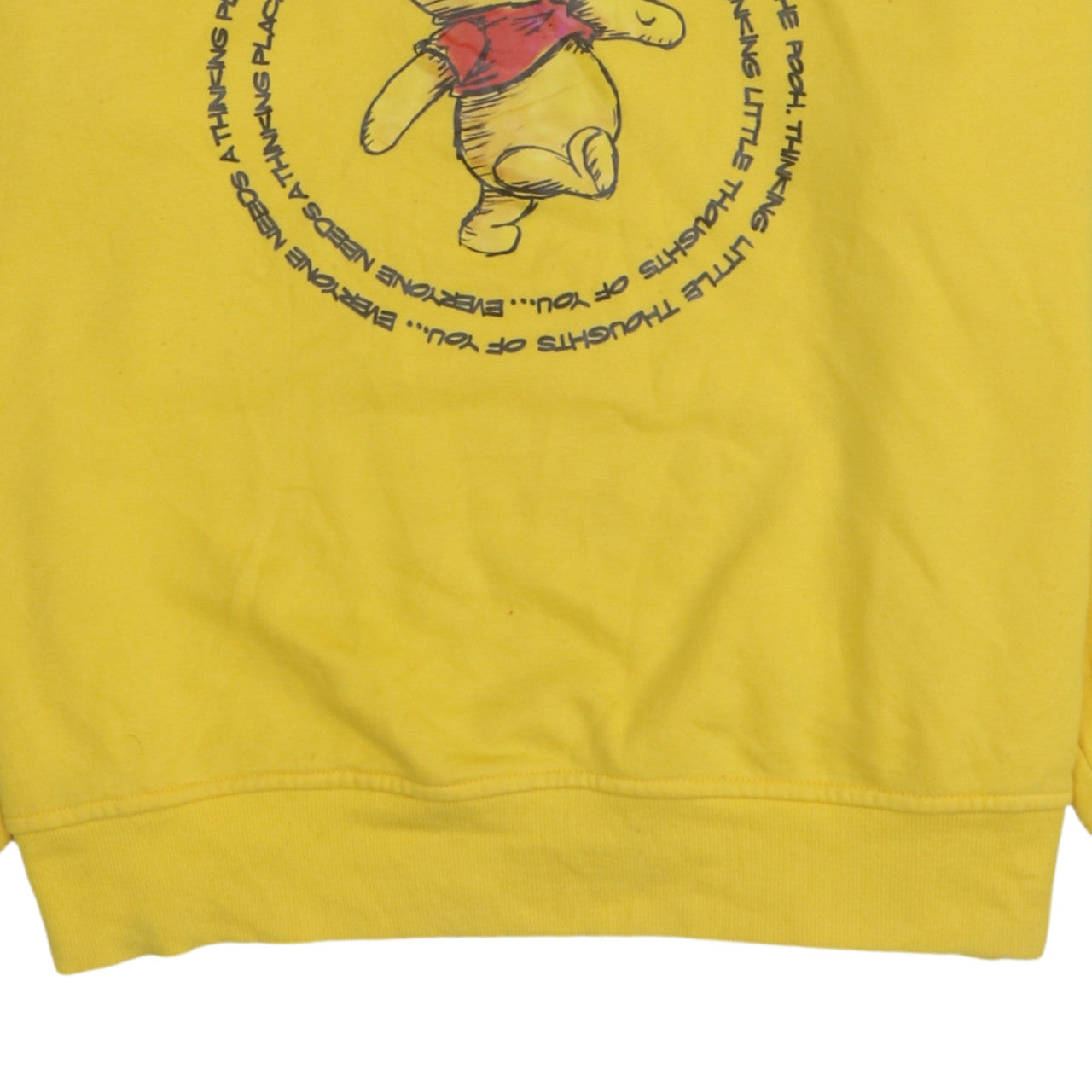 Womens UK Size 10/12 Disney Yellow Pullover Sweatshirt