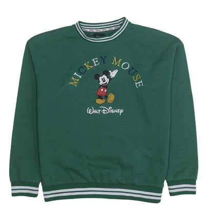 Womens UK Size 2XS Disney Green Pullover Sweatshirt