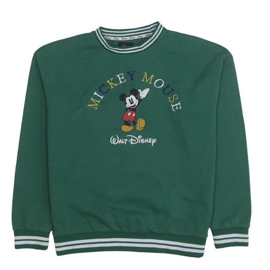 Womens UK Size 2XS Disney Green Pullover Sweatshirt