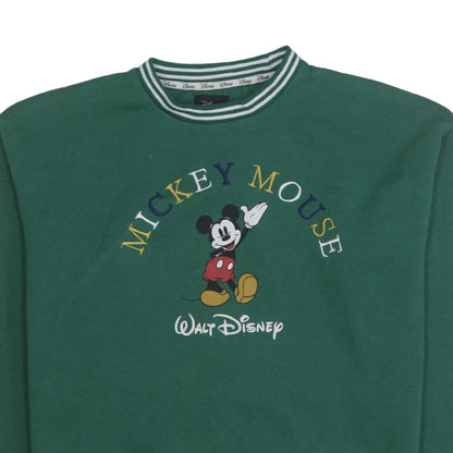 Womens UK Size 2XS Disney Green Pullover Sweatshirt