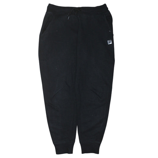 Womens UK Size S FILA Regular Fit Jogger Black Trousers