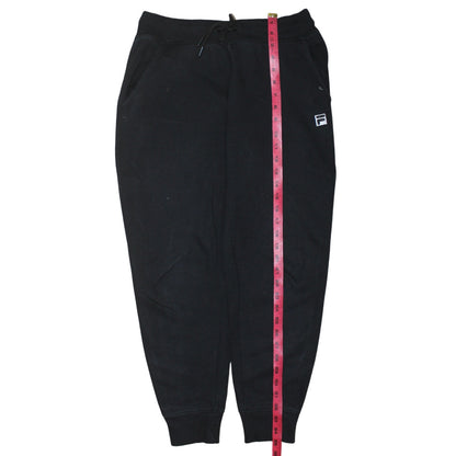 Womens UK Size S FILA Regular Fit Jogger Black Trousers