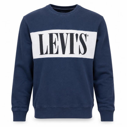 Mens UK Size L Levi's Blue Pullover Sweatshirt