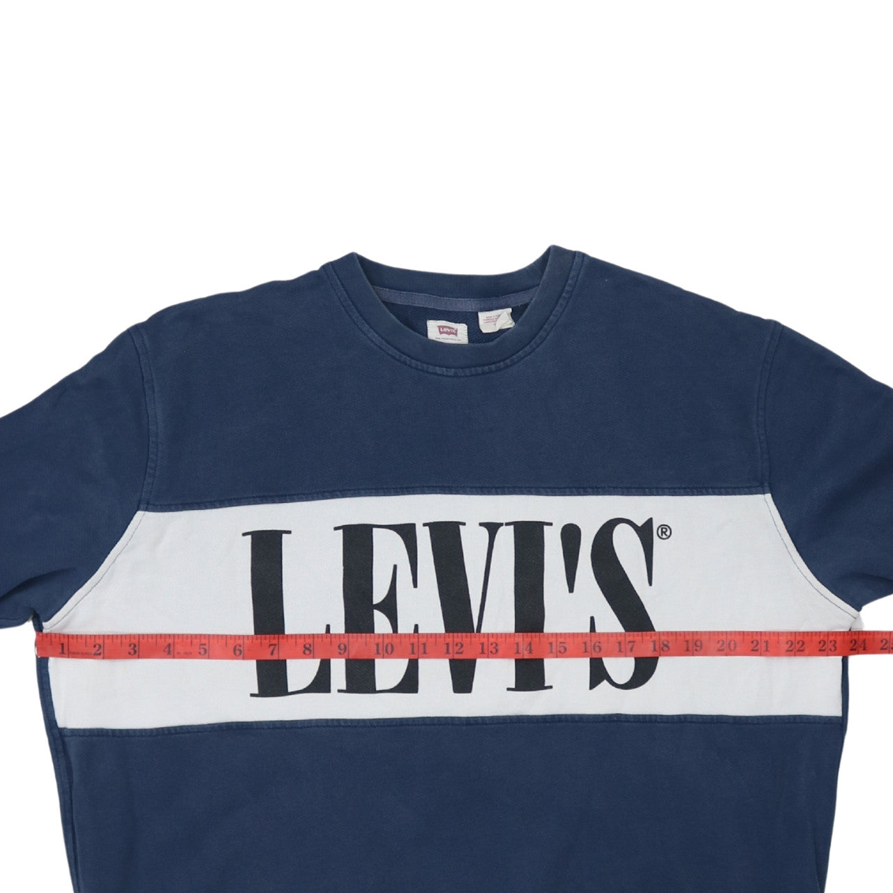 Mens UK Size L Levi's Blue Pullover Sweatshirt