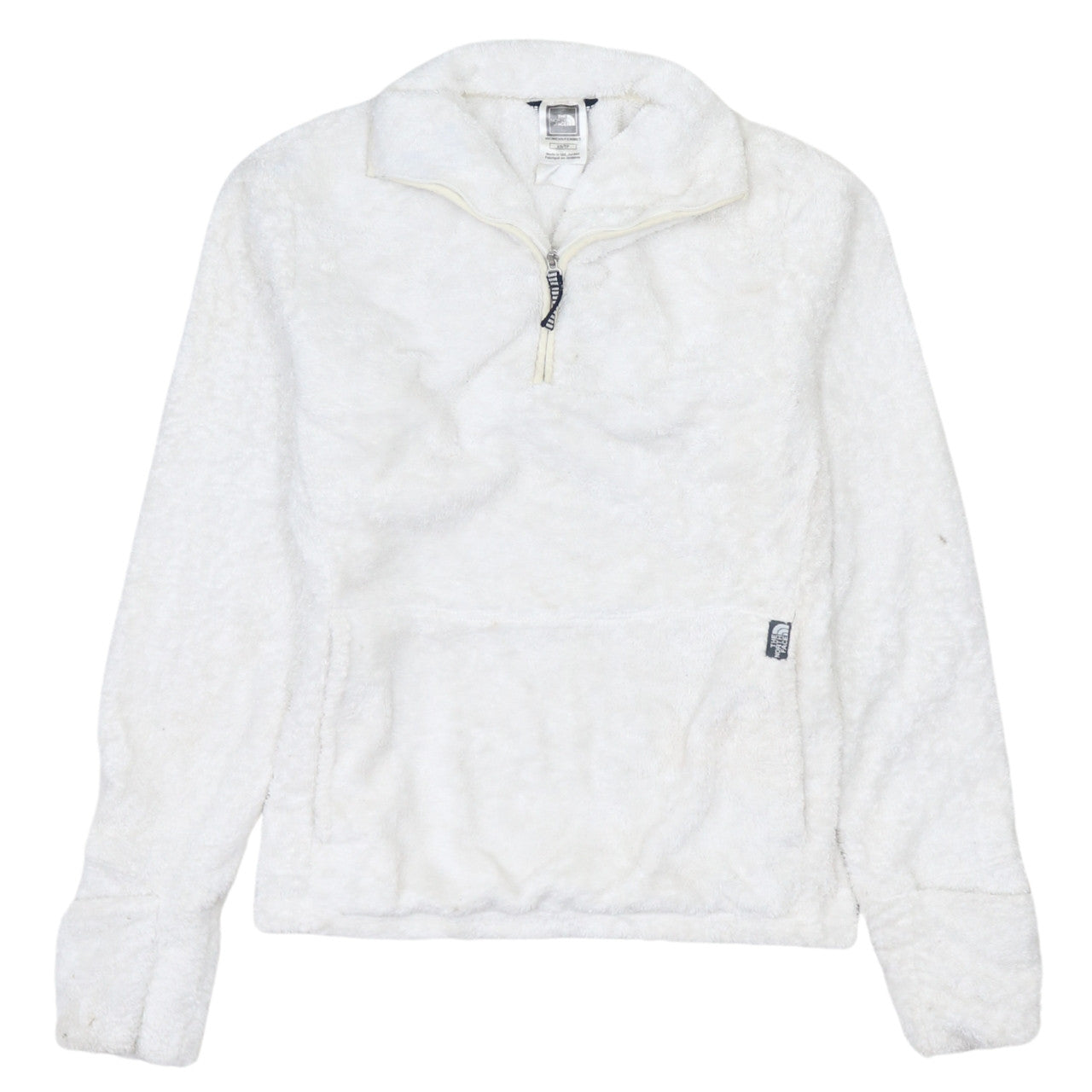 Womens UK Size XS The North Face White Pullover Sweatshirt