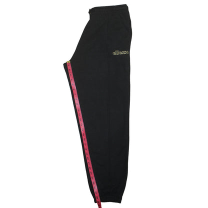 Mens UK Size L ellesse Regular Fit Sweatpants Black Trousers
