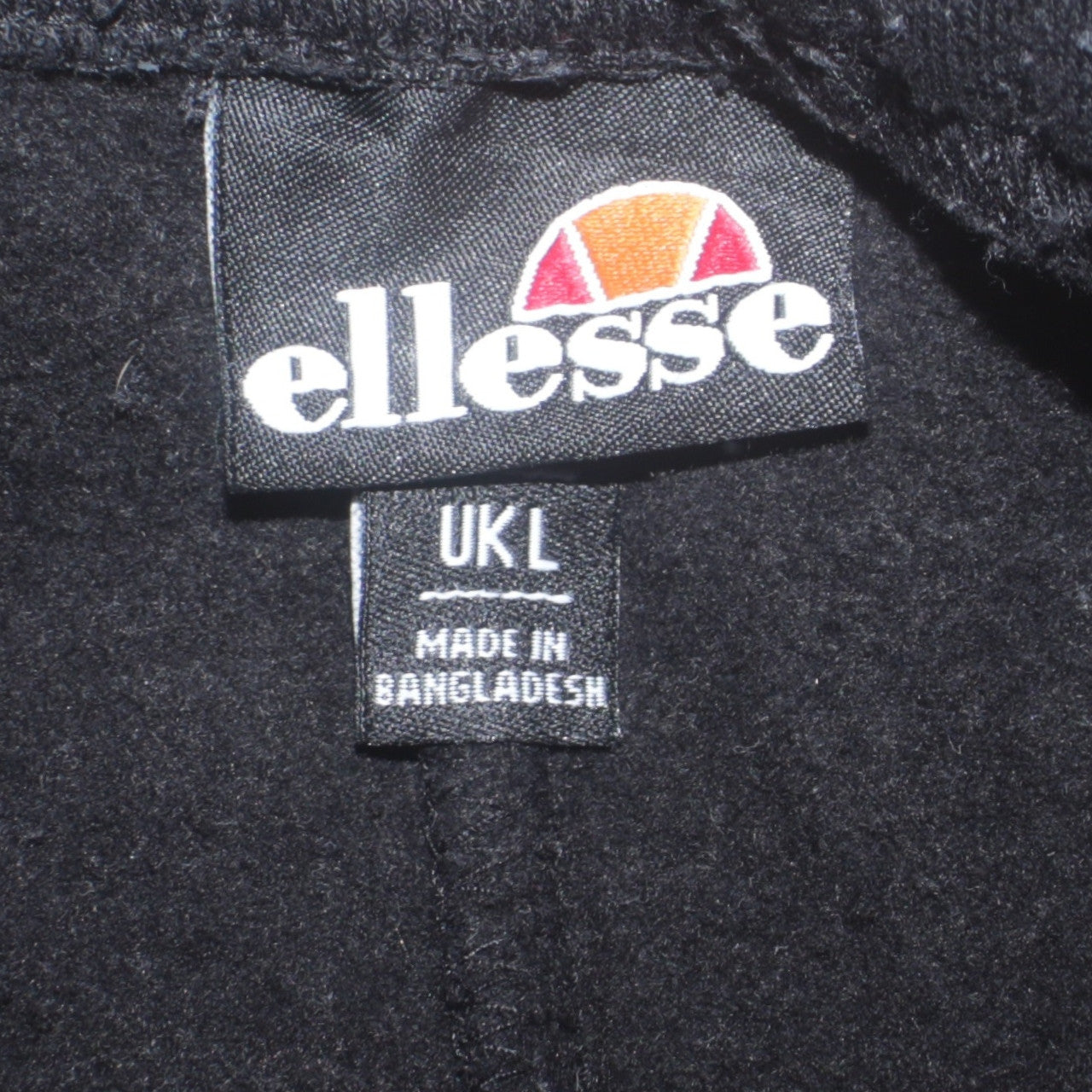 Mens UK Size L ellesse Regular Fit Sweatpants Black Trousers