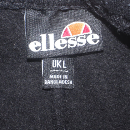 Mens UK Size L ellesse Regular Fit Sweatpants Black Trousers