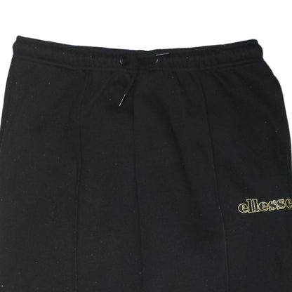 Mens UK Size L ellesse Regular Fit Sweatpants Black Trousers