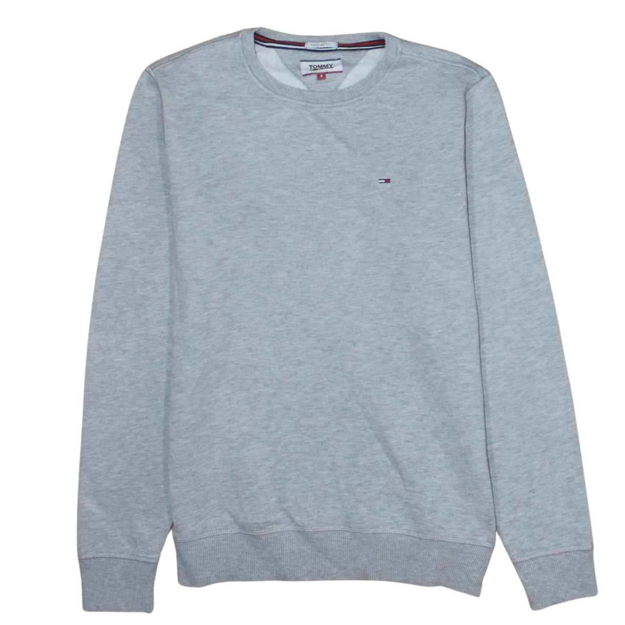 Mens UK Size S Tommy Jeans Grey Pullover Sweatshirt