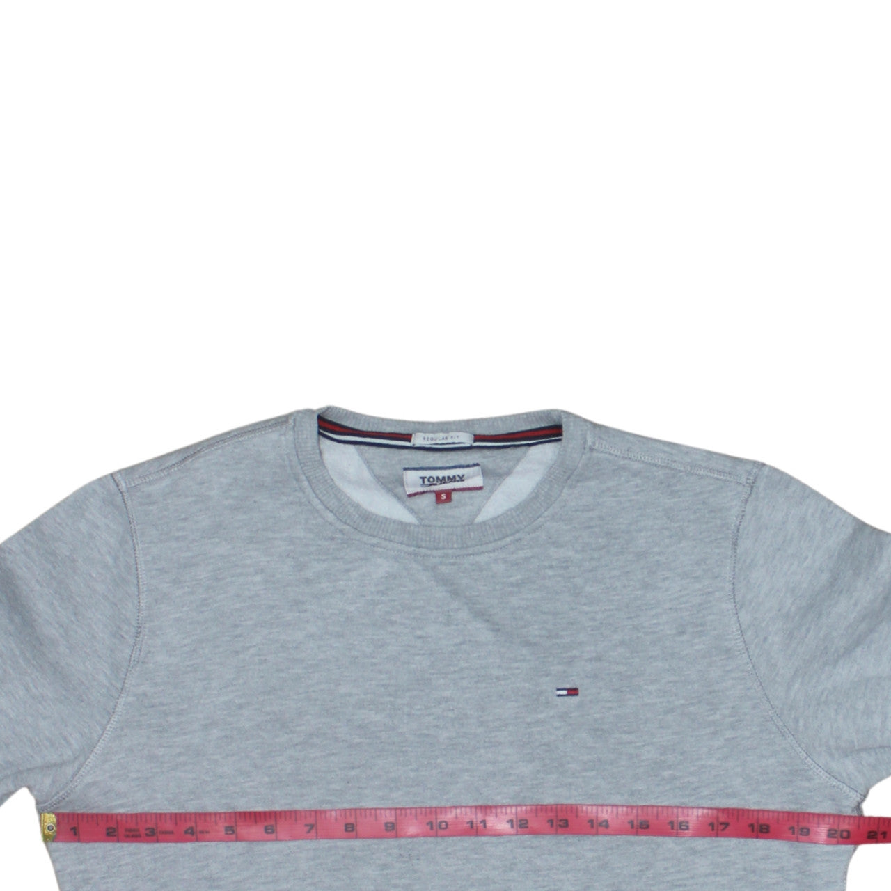Mens UK Size S Tommy Jeans Grey Pullover Sweatshirt