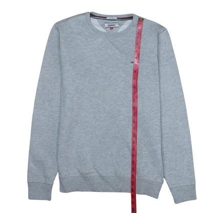 Mens UK Size S Tommy Jeans Grey Pullover Sweatshirt