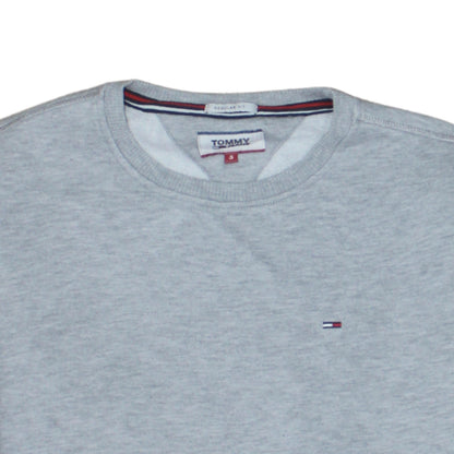 Mens UK Size S Tommy Jeans Grey Pullover Sweatshirt