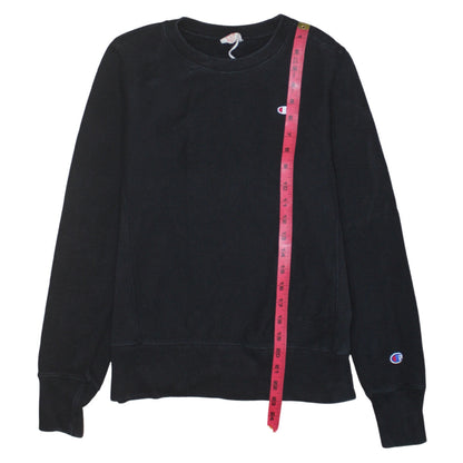 Mens UK Size S Champion Black Pullover Sweatshirt