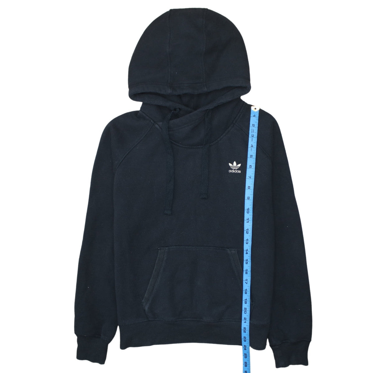 Womens UK Size 12 adidas Black Pullover Hoodie