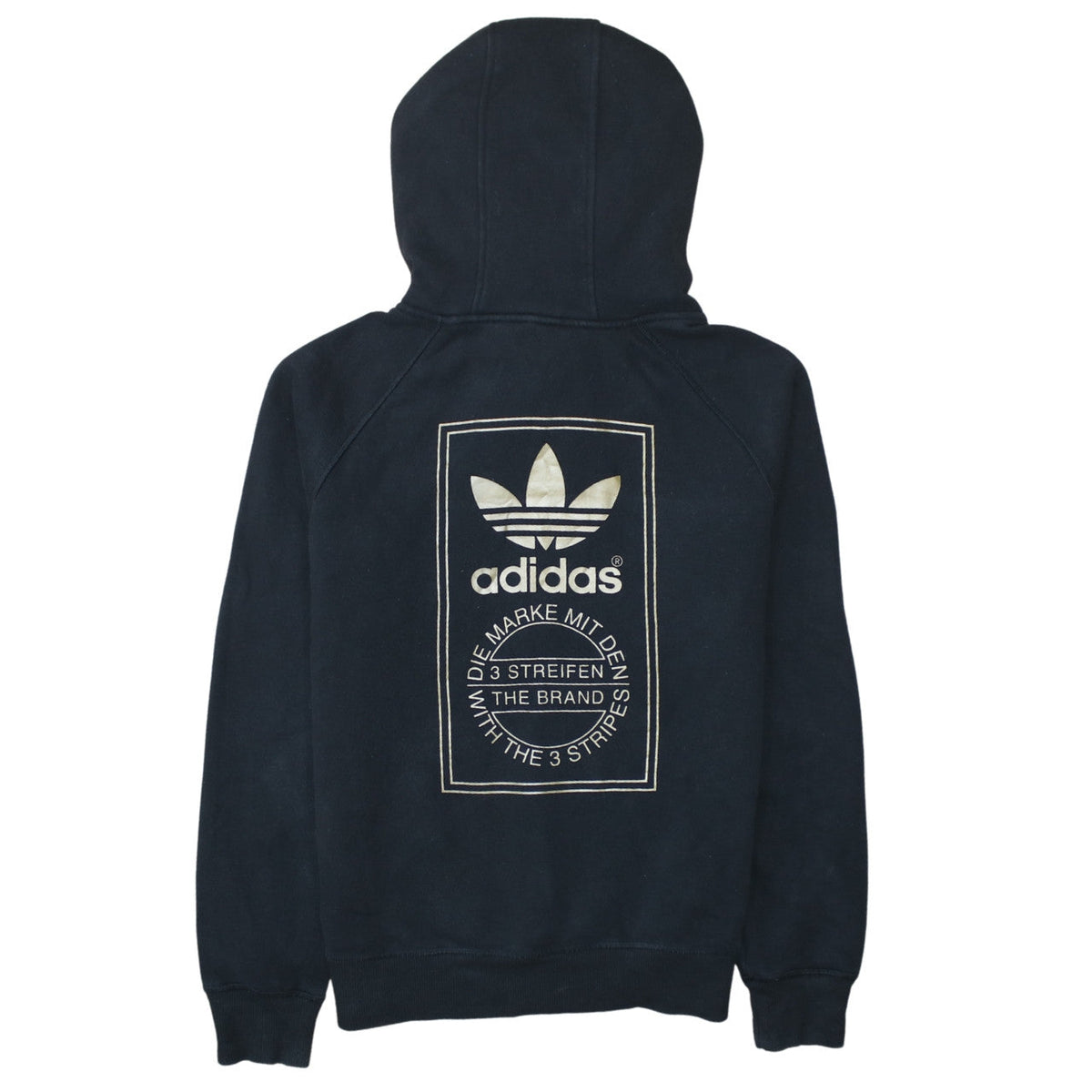 Womens UK Size 12 adidas Black Pullover Hoodie