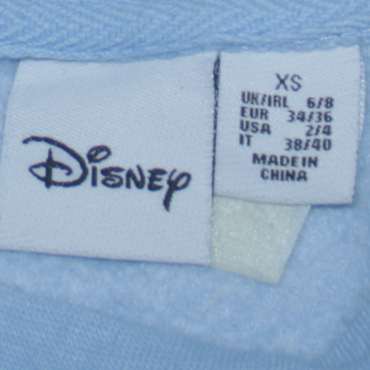 Womens UK Size XS Disney Blue Pullover Sweatshirt