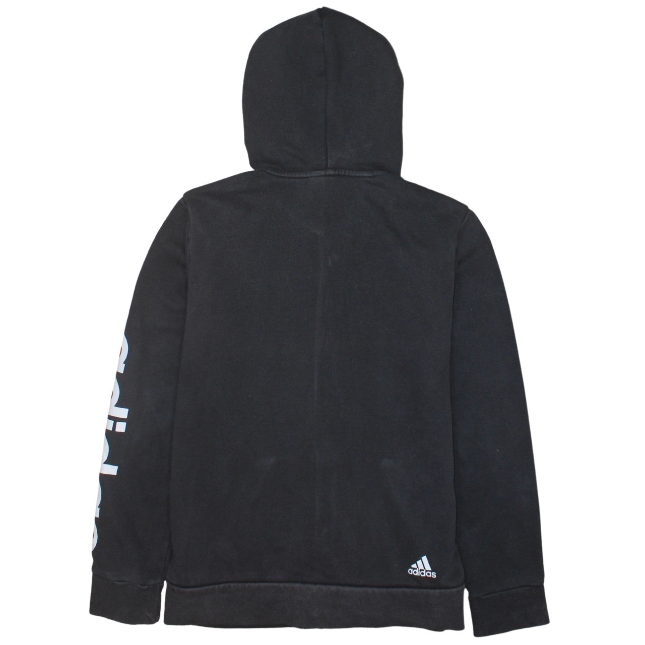 Womens UK Size L adidas Black Full Zip Hoodie