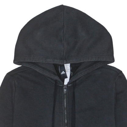 Womens UK Size L adidas Black Full Zip Hoodie